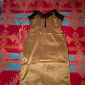 Lumière satin midi dress